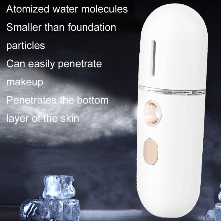 Portable Rechargeable Water Replenishing Device Beauty Humidifying Sprayer, Colour: No. 4 White, No. 4 White