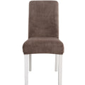 Simple Soft High Elastic Thickening Velvet Semi-Interior Chair Cover Hotel Chair Cover, Coffee Gray, Yellow Green, Wine Red, Navy, Black, Dark Green, White, Peacock Blue, Light Gray, Carbon Gray, Camel, Royal Blue, Beige, Grape Purple, Red, Orange     ...