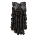 Princess Curly Ponytail Wig Costume Film And Television Retro Prom Comb Ponytail Curly Hair, Natural Black, Brownish Black, Light Brown, Dark Brown