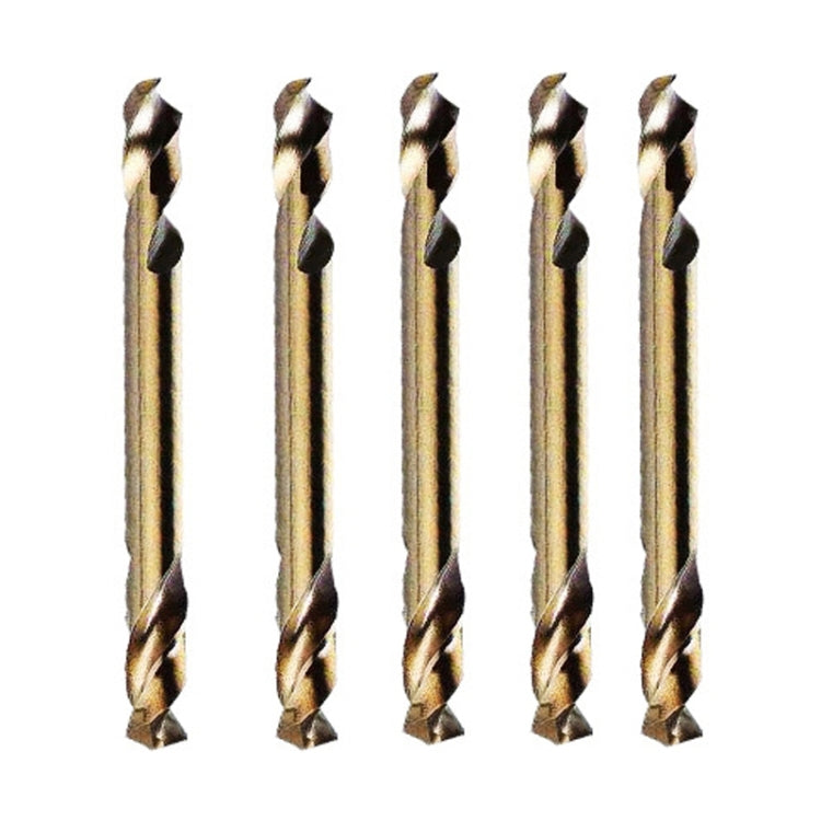 5pcs M35 Cobalt-Containing Twist Drill Bit High-Speed Steel Double Head Metal Steel Plate Expansion Hole Drill, Model: Double Head 3.0mm, Double Head 3.0mm, Double Head 3.2mm, Double Head 3.5mm, Double Head 4.0mm, Double Head 4.2mm, Double Head 4.5mm  ...