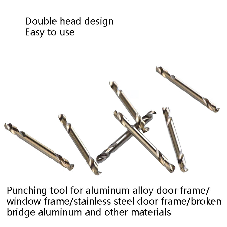 5pcs M35 Cobalt-Containing Twist Drill Bit High-Speed Steel Double Head Metal Steel Plate Expansion Hole Drill, Model: Double Head 3.0mm, Double Head 3.0mm, Double Head 3.2mm, Double Head 3.5mm, Double Head 4.0mm, Double Head 4.2mm, Double Head 4.5mm  ...