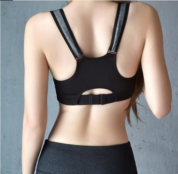 7 Color Fitness Yoga Push Up Sports Bra Women Gym Running Padded Tank Top Athletic Vest Underwear Shockproof Zipper Sports Bra, S, M, L, XL