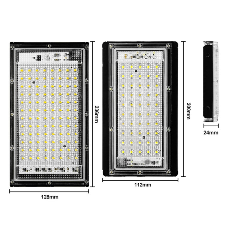 Waterproof LED Flood Light Outdoor Garden Light Construction Site Lighting Project Light, Specs:, 50W 50 Beads (Cool White), 50W 50 Beads (Warm White), 100W 96 Beads (Warm White), 100W 96 Beads (Cool White)