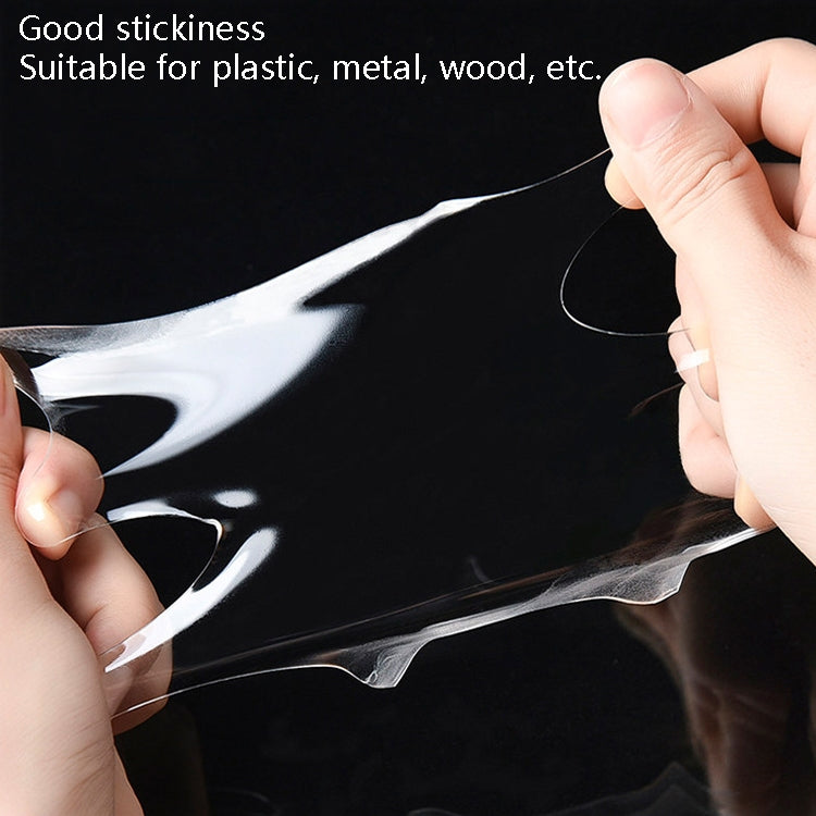 Transparent Double-Sided Adhesive Nanotic Tape Water Washing Non-Trace Tape, 1x30x1000mm, 1x30x2000mm, 1x30x3000mm, 2x30x1000mm, 2x30x2000mm, 2mm x 3cm x 3m, 2x30x5000mm