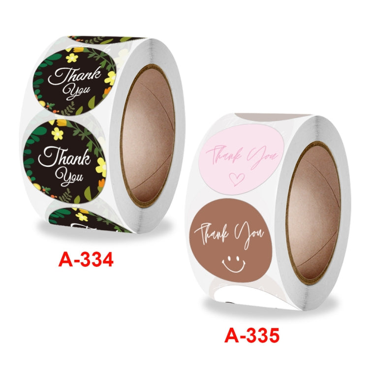 2 Rolls Sealing Sticker With Flower Crafts Decoration Label, 2.5cm/1inch