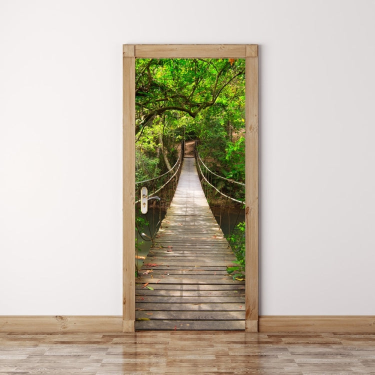 3D Wallpaper Poster Stickers Self Adhesive Removable Home Door Decoration Stickers, 60cm×180cm, 38.5cm×200cm, 77cm×200cm