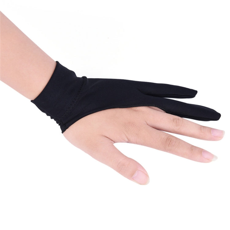 2 Finger Anti-fouling Drawing Glove for Graphics Drawing Tablet, Both for Right and Left Hand, For  men, For  women