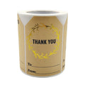 Kraft Paper Thank You Hot Stamping Sticker Gift Wrapping Decoration Label, K-74 Sticker