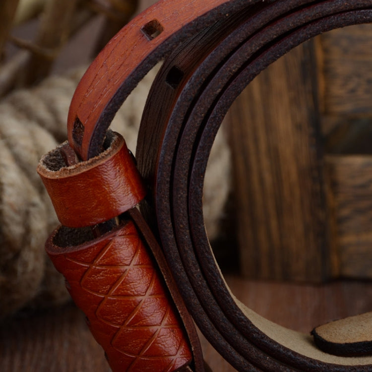 COWATHER QSK001 Men Casual Fashion Two-Layer Leather Pin Buckle Belt,Length：, 110cm, 115cm, 120cm, 125cm, 130cm
