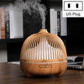 Bird Cage Wood Graphic Aromatherapy Machine Ultrasonic Smart Home Colorful Night Light Hollow Humidifier, US Plug, EU Plug, AU Plug, UK Plug