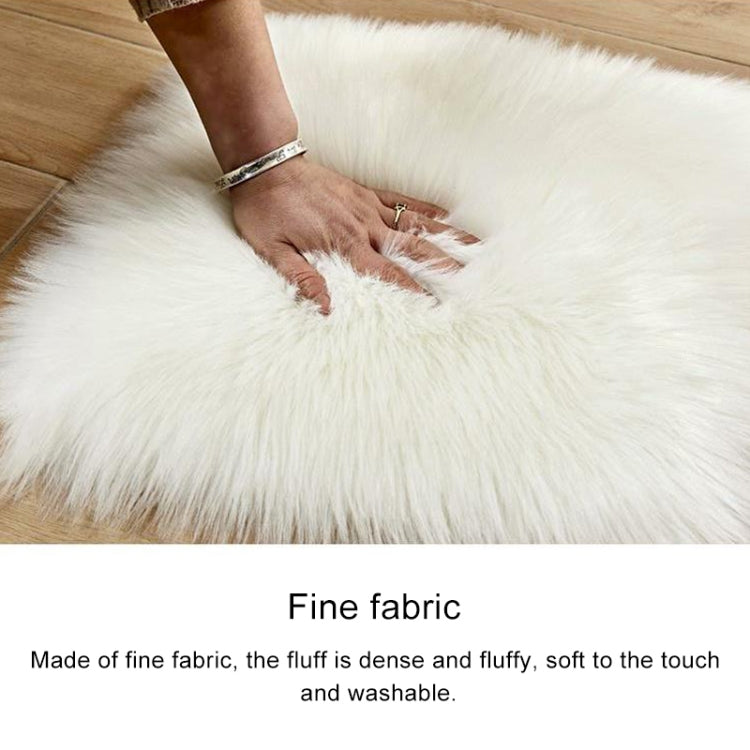 Love Heart Rugs Artificial Wool Sheepskin Hairy Carpet Faux Floor Mat Fur Plain Fluffy Soft Area Rug Tapetes, 30*40cm, 40*50cm, 50*60cm, 70*90cm, 80*90cm
