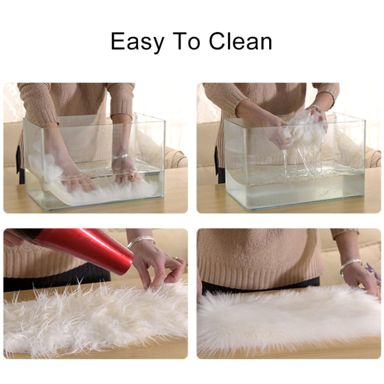 Love Heart Rugs Artificial Wool Sheepskin Hairy Carpet Faux Floor Mat Fur Plain Fluffy Soft Area Rug Tapetes, 30*40cm, 40*50cm, 50*60cm, 70*90cm, 80*90cm