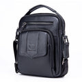 BUFF CAPTAIN 777 Men Leather Shoulder Bag First-Layer Cowhide Retro Large Capacity Satchel