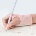 Pen-Holding Posture Wrist Correction Belt Primary School Students Writing Anti-Hook Wrist Corrector,Size:, S  (Pink)