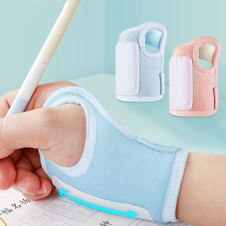 Pen-Holding Posture Wrist Correction Belt Primary School Students Writing Anti-Hook Wrist Corrector,Size:, S  (Pink)