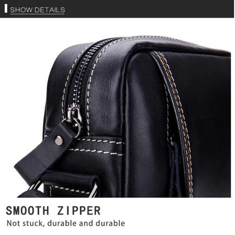BUFF CAPTAIN 228 Men Leather Shoulder Bag First-Layer Cowhide Casual Mini Diagonal Bag