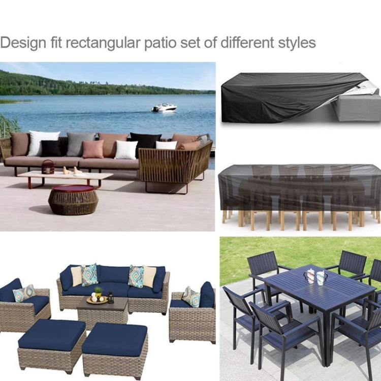 Outdoor Oxford Cloth Furniture Cover Garden Dustproof Waterproof And UV-Proof Table And Chair Protective Cover, 242x162x100cm, 308x138x89cm, 213x132x74cm, 180x120x74cm, 126x126x74cm, 123x61x72cm, 115x115x74cm, 315x160x74cm, 230x165x80cm, 210x140x80cm  ...