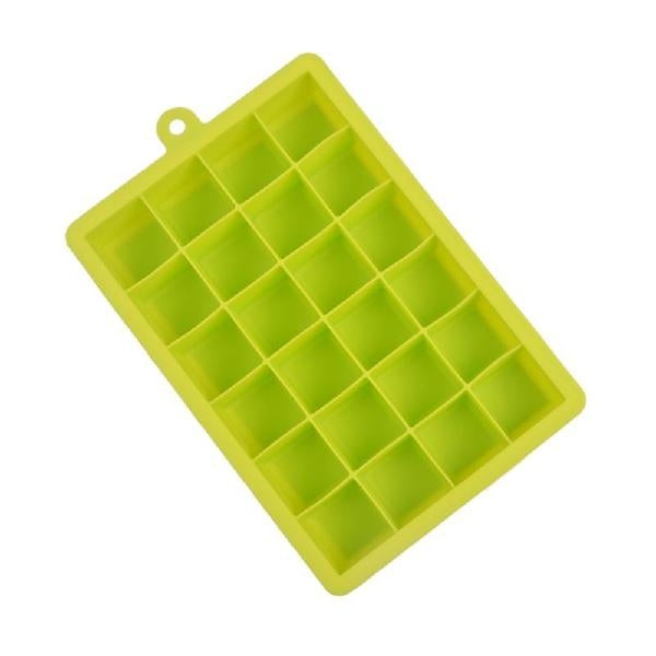 24 Grids Silicone Ice Cube Tray Molds Square Shape Ice Cube Maker Fruit Popsicle Ice Cream Mold, 24-Grid(Dark blue), 24-Grid(Grass green), 24-Grid(Rose red), 24-Grid(Sky blue), 24-Grid(Light purple)