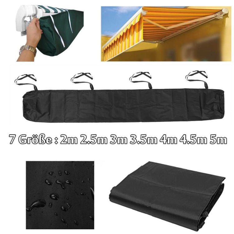 Outdoor Patio Canopy Awning Waterproof Cover Retractable Dustproof Protective Cover, 2m, 2.5m, 3m, 3.5m, 4m, 4.5m, 5m