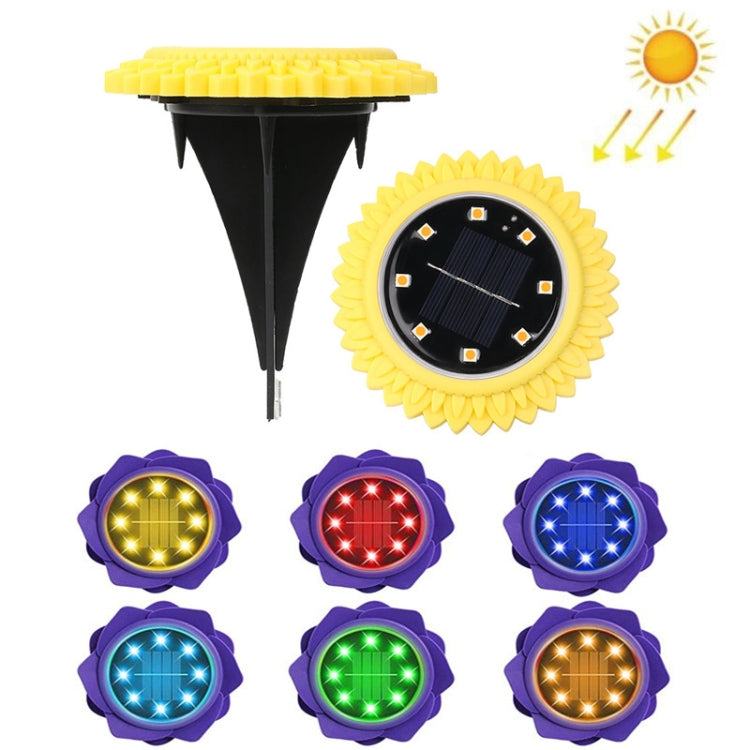 2 PCS 8 LEDs Solar Petals Buried Lamp Waterproof Garden Lawn Light, Specification:, Purple Lily (White Light), Purple Lily (Warm Light), Purple Lily (Colorful Light), Red Rose (White Light), Red Rose (Warm Light), Red Rose (Colorful Light)             ...