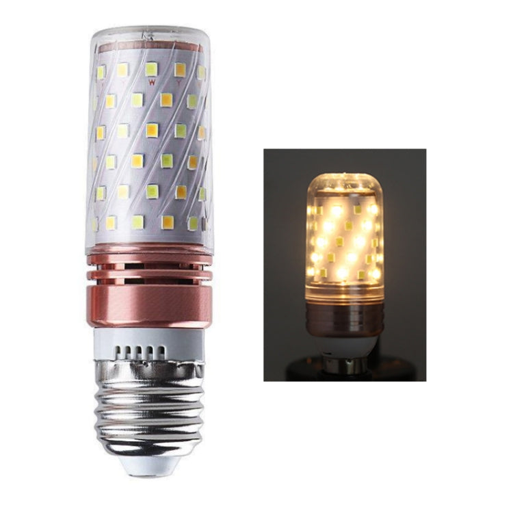 3 PCS No Flicker Corn Light Candle Bulb Screw Bulb, 12W-E27  White Light Home Style, 12W-E27  Warm Light  Home Style, 12W-E27  Three-color Light Home Style, 12W-E27  Neutral Light Home Style, 12W-E27  White Light Engineering                            ...