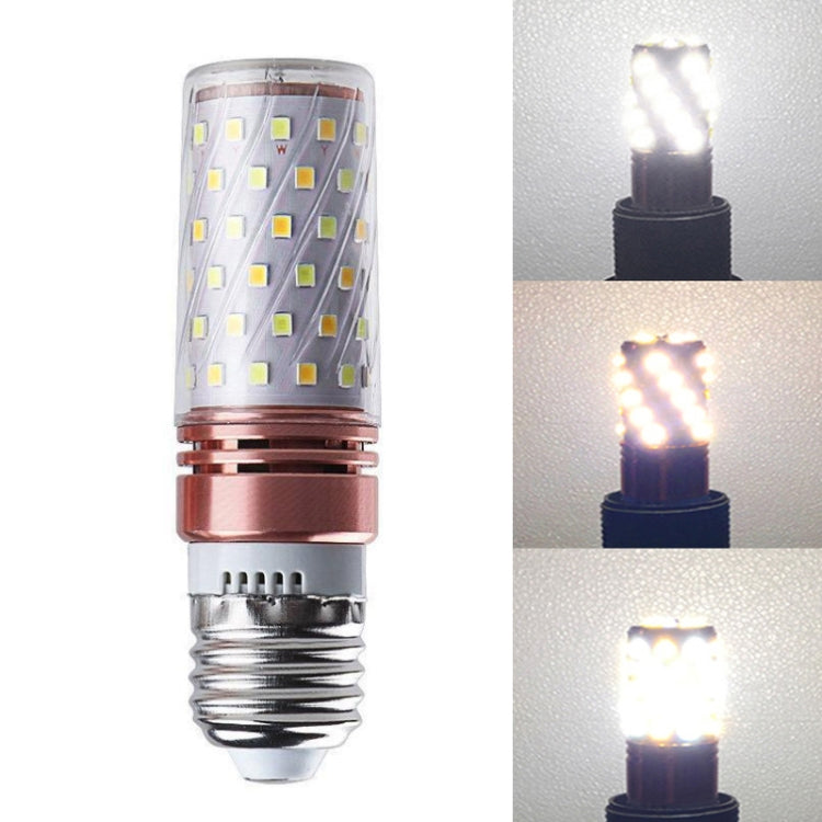 3 PCS No Flicker Corn Light Candle Bulb Screw Bulb, 12W-E27  White Light Home Style, 12W-E27  Warm Light  Home Style, 12W-E27  Three-color Light Home Style, 12W-E27  Neutral Light Home Style, 12W-E27  White Light Engineering                            ...