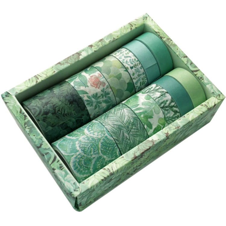 Antique And Paper Tape Hand Account DIY Decoration Material, Green Mint, Blue Trajectory, Geometric Patterns, Van Gogh Impression, Ancient Style, Sakura Party, Flower Fragments