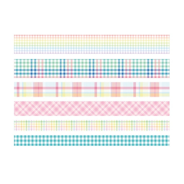 Paper Lattice Decorative Material Tape For Handbook, Rainbow Plaid, Black Plaid, Background Black, Texture, Basic Plaid, Stripe