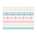 Paper Lattice Decorative Material Tape For Handbook, Rainbow Plaid, Black Plaid, Background Black, Texture, Basic Plaid, Stripe