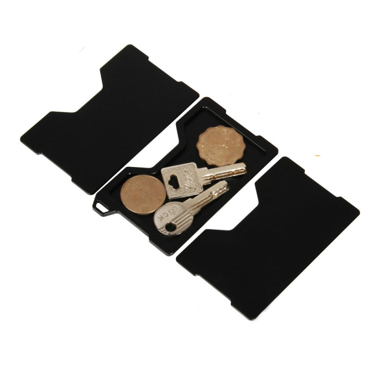 Aluminum Alloy RFID Card Holder Anti-Theft EDC Wallet Coin Storage Box Key Card Holder, Red, Blue, Black, Grey