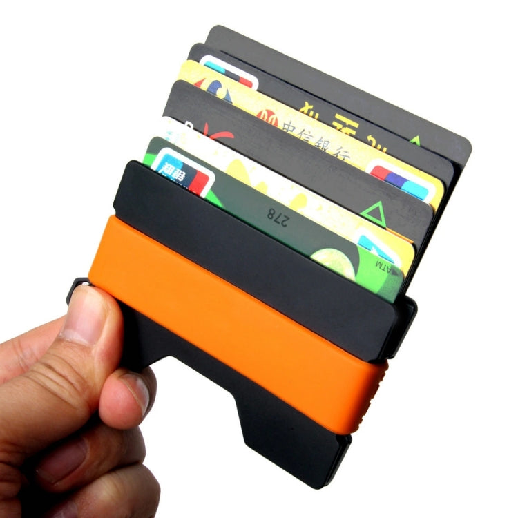 Aluminum Alloy RFID Card Holder Anti-Theft EDC Wallet Coin Storage Box Key Card Holder, Red, Blue, Black, Grey