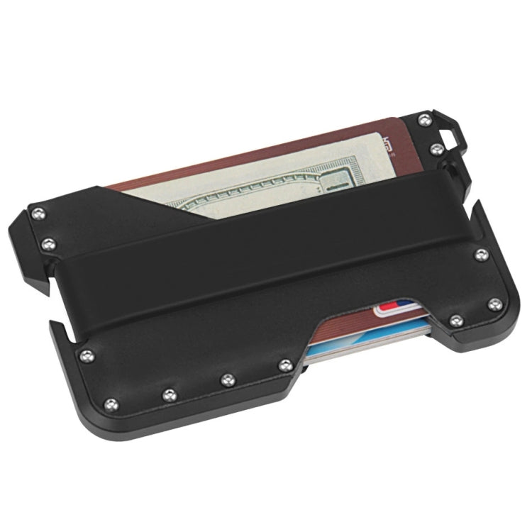JK02 Metal Card Holder RFID Anti-Theft  Leather Wallet EDC Multifunctional Stainless Steel Aluminum Alloy Card Holder, Black, Black+  Khaki +Black, Black+Black + Orange, Black  + Khaki  + Orange, Silver  + Black + Black, Silver + Khaki  + Black        ...