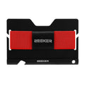 ZEEKER JK03  Aluminum Alloy Card Holder Multi-Function Elastic Band Women And Men Wallet Metal Business Card Holder, Red, Yellow, Green, Blue, Purple, Black, Light Coffee, Dark Coffee