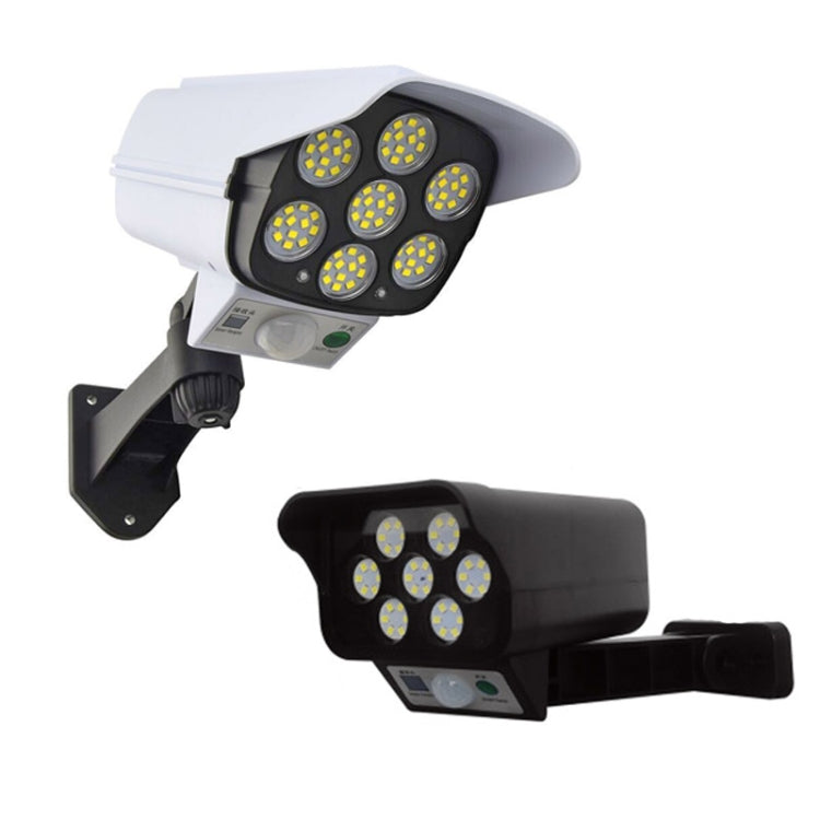 Solar Sensor LED Wall Light Simulation Surveillance Camera Glare Anti-Thief Street Lamp, Style:, Remote Control (35LED Black), 35LED (Black), Remote Control (35LED White), Remote Control (42LED), Remote Control (77LED)