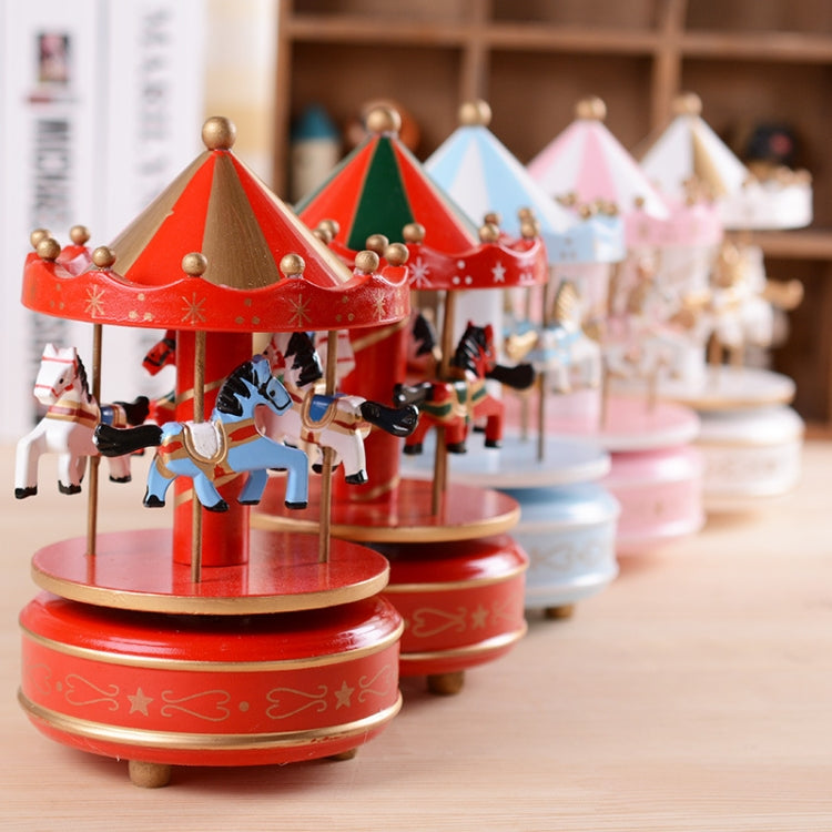 Sky City Carousel Clockwork Music Box Couples Birthday Gift, K0131 Star Blue, K0132 Star Pink, K0111 Star Red, K0121 Flowers Grass Red, K0112 Flowers Grass Rose, K0233 Dot Red, K0232  Dot Blue + Pink, K0231 Dot Blue, K0321 Red White