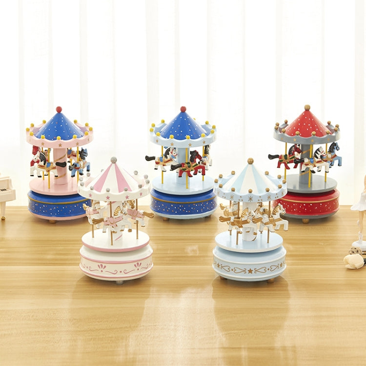 Sky City Carousel Clockwork Music Box Couples Birthday Gift, K0131 Star Blue, K0132 Star Pink, K0111 Star Red, K0121 Flowers Grass Red, K0112 Flowers Grass Rose, K0233 Dot Red, K0232  Dot Blue + Pink, K0231 Dot Blue, K0321 Red White