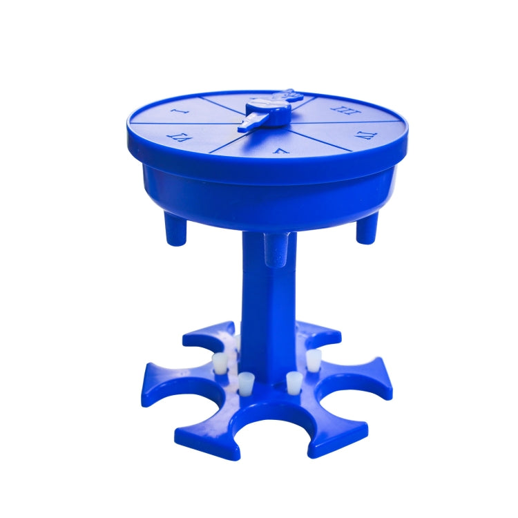 6 Cups Wine Dispenser Automatic Diversion Wine Pourer With Game Turntable, Style:, Round Pink with Transparent Cup, Round Pink with Color Cup, Round Blue with Transparent Cup, Round Blue with Color Cup, Round Gray with Transparent Cup                  ...