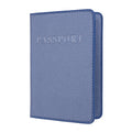MS101 Frosted PU Multi-Card Passport Holder Travel Abroad Passport Card Holder, Blue, Khaki, Pink, Sky Blue, Dirty Yellow, Big Red