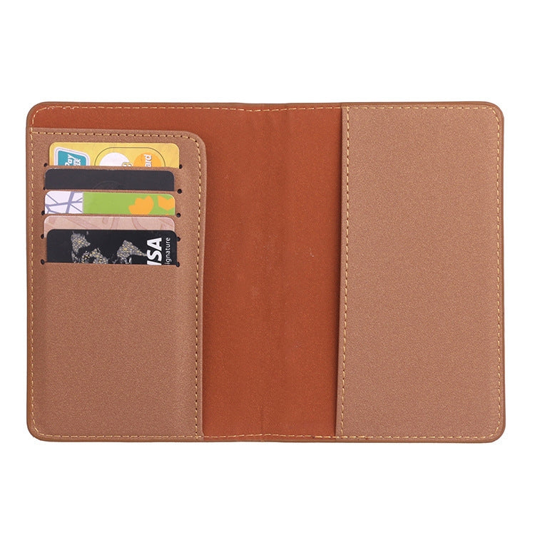 MS101 Frosted PU Multi-Card Passport Holder Travel Abroad Passport Card Holder, Blue, Khaki, Pink, Sky Blue, Dirty Yellow, Big Red