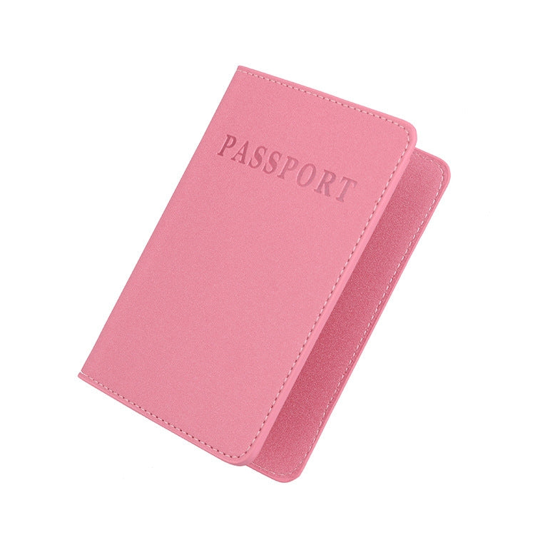 MS101 Frosted PU Multi-Card Passport Holder Travel Abroad Passport Card Holder, Blue, Khaki, Pink, Sky Blue, Dirty Yellow, Big Red