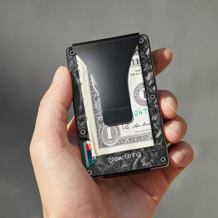 New Bring  Metal Card Holder Men Ultra-Thin Anti-Theft Compact Wallet Card Holder, Anti-Theft Card Holder