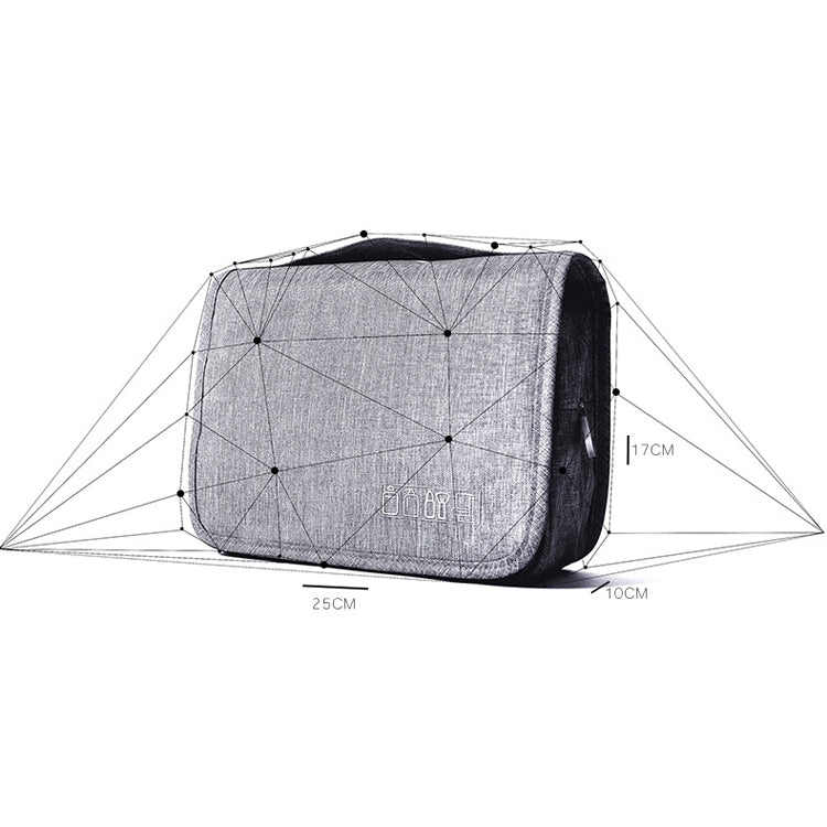 Travel Waterproof Wash Bag Portable Dust-Proof Storage Bag Hanging Cosmetic Bag, Purple, Black, Grey, Wine Red, Sky Blue, Navy