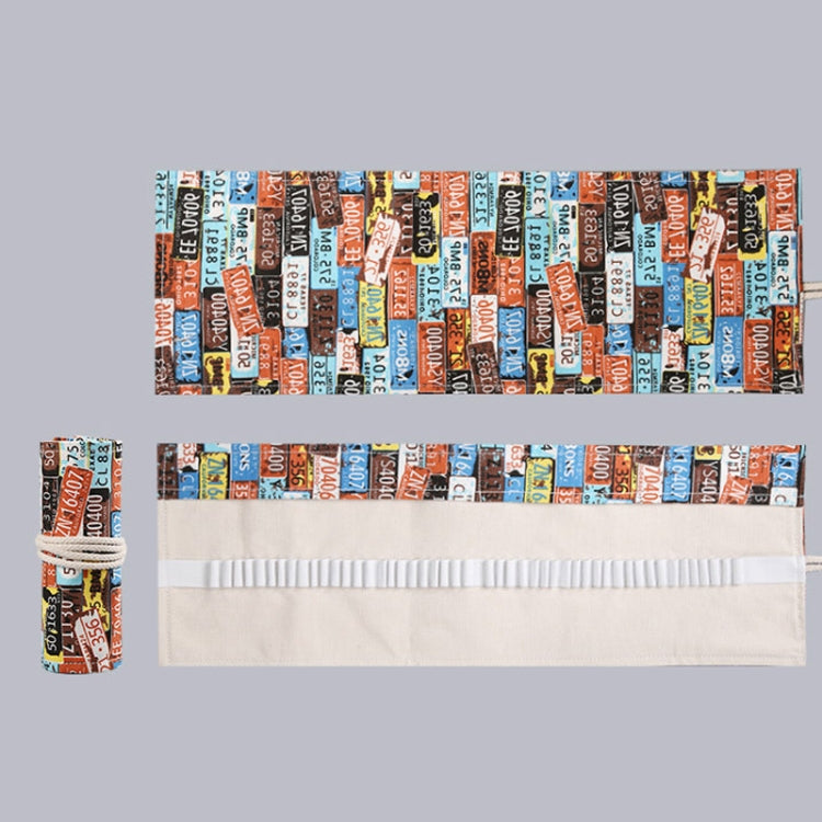 Handmade Canvas Pen Curtain Large-Capacity Pencil Case For Boys And Girls Color Pencil Sketch Stationery Box, 12 Holes, 24 Holes, 36 Holes, 2 PCS 36 Holes, 48 Holes, 72 Holes, 2 PCS 24 Holes