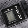 Portable Stainless Steel Hip Flask Set With Wine Glass Funnel, Style:, 8OZ New Jack Patch Core, 8OZ Old Jack Patch Core, 8OZ Old Man Patch Core, 8OZ Yellow Floral Pattern Core, 7OZ Black Leather Jack Gray, 7OZ Black Leather Old Man Gray