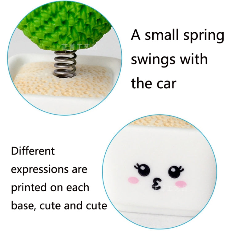 Small Fresh Cactus Ornaments Resin Plants Small Potted Car Ornaments, Heart Shape, Fairy Ball, Fairy Column, Fairy Column (High 3.8cm)