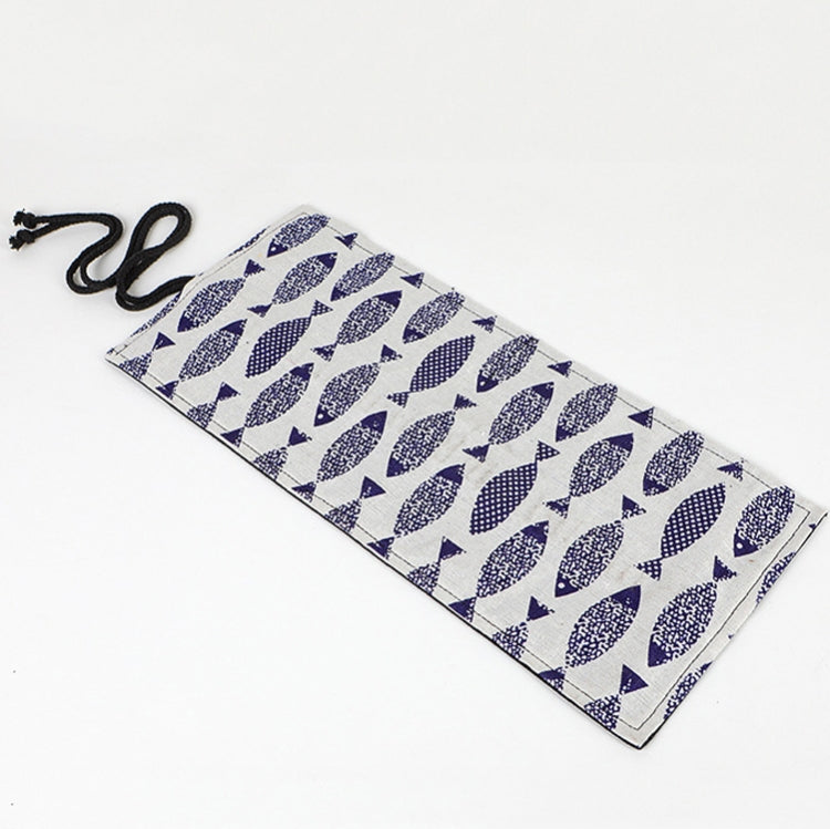 12 Holes Saury Hand Canvas Pen Curtain Color Lead Roller Pen Bag Storage Stationery Box, 12 Holes, 24 Holes, 36  Holes, 48  Holes, 72 Holes