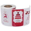 LG-Q090904-50/75 Red Christmas Elk Sticker Self Adhesive Gift Label, LG-Q090904-50/75