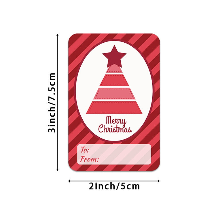 LG-Q090904-50/75 Red Christmas Elk Sticker Self Adhesive Gift Label, LG-Q090904-50/75