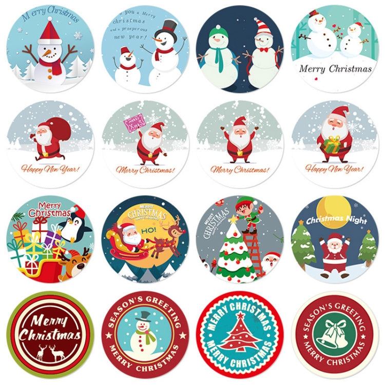 Christmas Gift Sticker Decoration Label Sealing Sticker, HA048, HA049, HA050, HA051, HA052, HA131, HA132, HA133, HA134