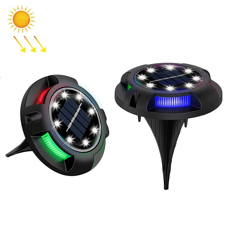 Outdoor Solar Underground Lamp Rotating Buried Lawn Lamp , Spec:, 12 LEDs White+Blue Light (Aluminum Shell), 12 LEDs Warm+Blue Light (Aluminum Shell), 12 LEDs White+Color Llight (Aluminum Shell), 12 LEDs Warm+Color Light (Aluminum Shell)               ...